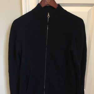 100% Cashmere Zip Up Sweater